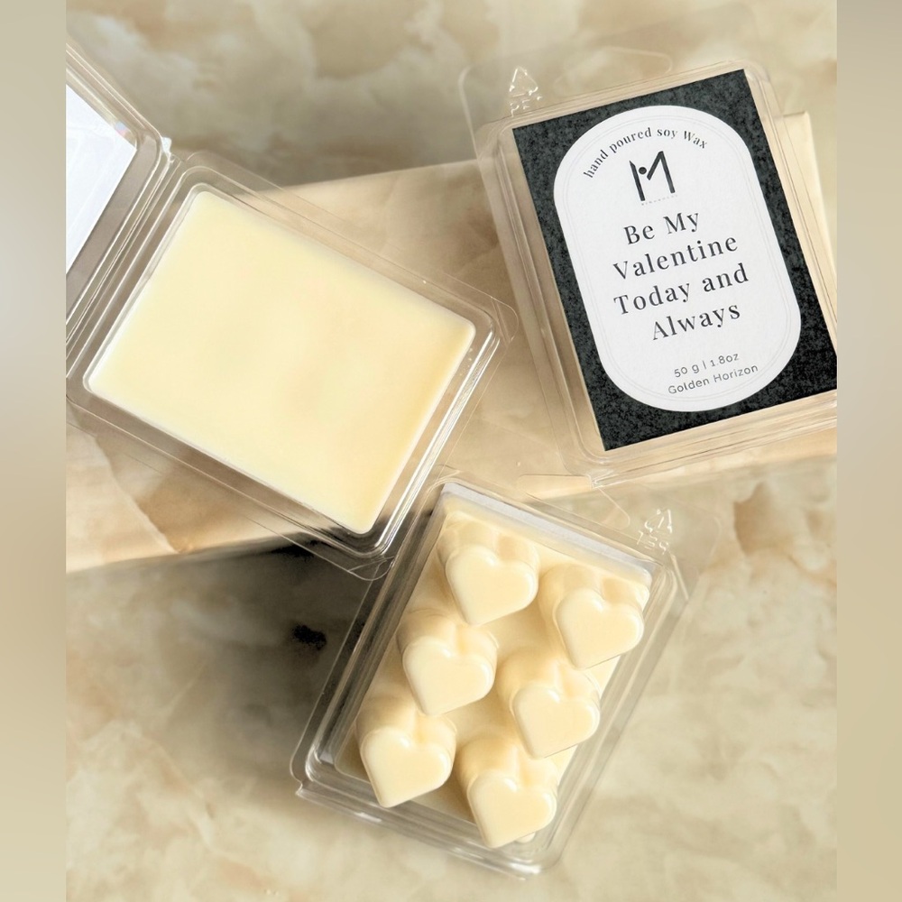 3 pack Heart-Shaped Wax Melts - Custom Labels & Exclusive Scents | Perfect Gift